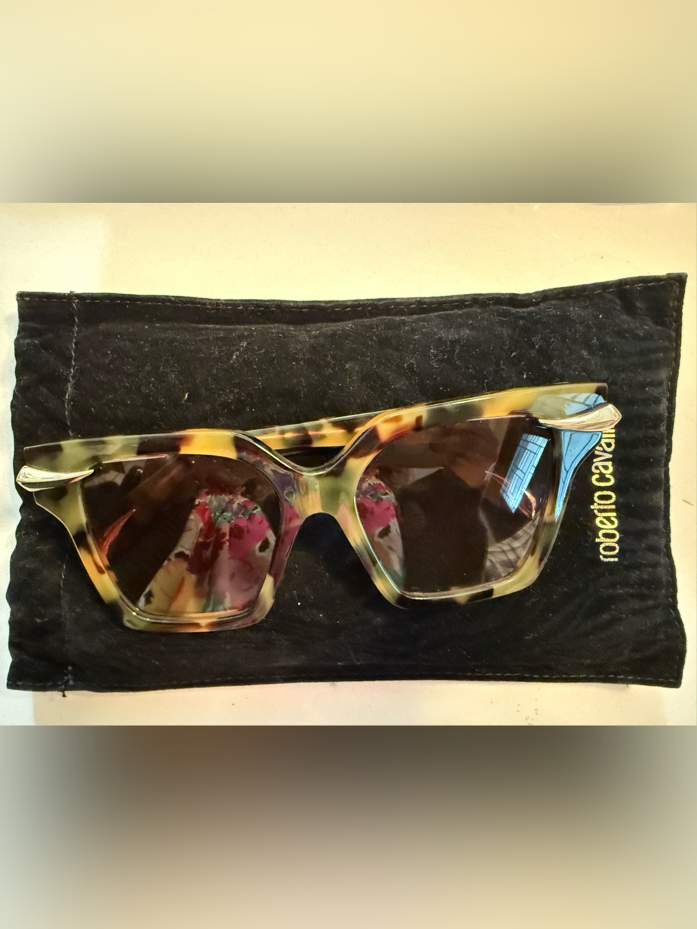 Roberto Cavalli NWOT Tortoiseshell Cat-Eye Sunglasses